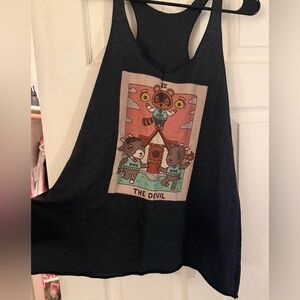 Look Human “The Devil” Tarot Animal Crossing Tank – Size 2X – New Without Tags